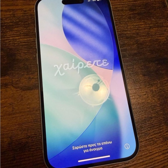 Black Smartphone with Blue Display